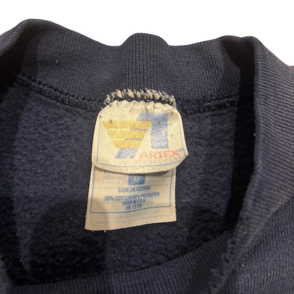 Cleveland Indians Vintage 90s Artex MLB Chief Wahoo Sweatshirt Crewneck Blue M - Picture 3 of 12